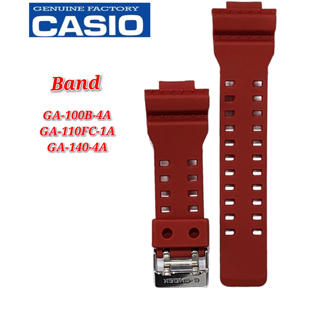 อะไหล่สายนาฬิกาข้อมือ แบบเปลี่ยน สําหรับ Casio G-Shock GA-100B-4 GA-110FC-1 GA-140-4