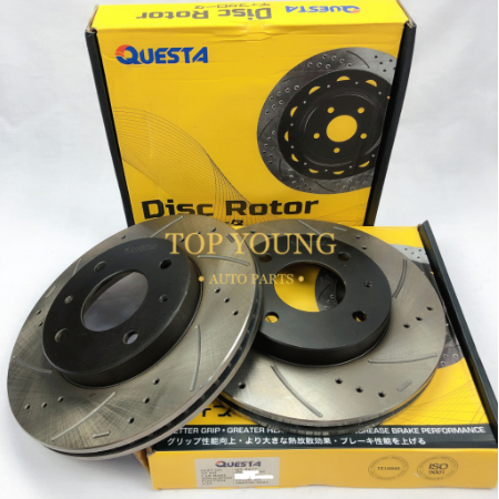 NISSAN NAVARA D40 (AT) AUTO 6SPEED FRONT (FW) (DEPAN) DISC ROTOR SPORT SLOTTED & DRILD