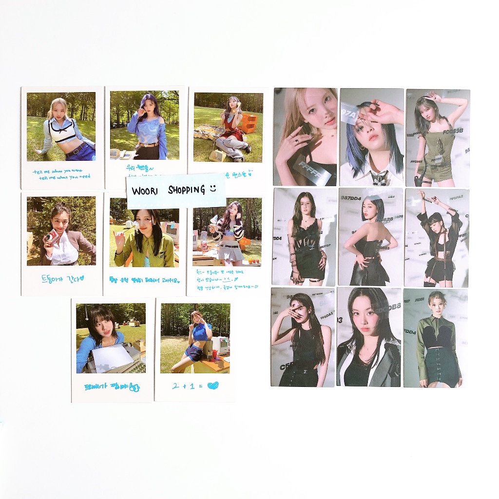 TWICE 11th Mini Album  ระหว่าง 1&2  Talk That Talk ข้อความอย่างเป็นทางการ Photocard Nayeon Jongyeon 