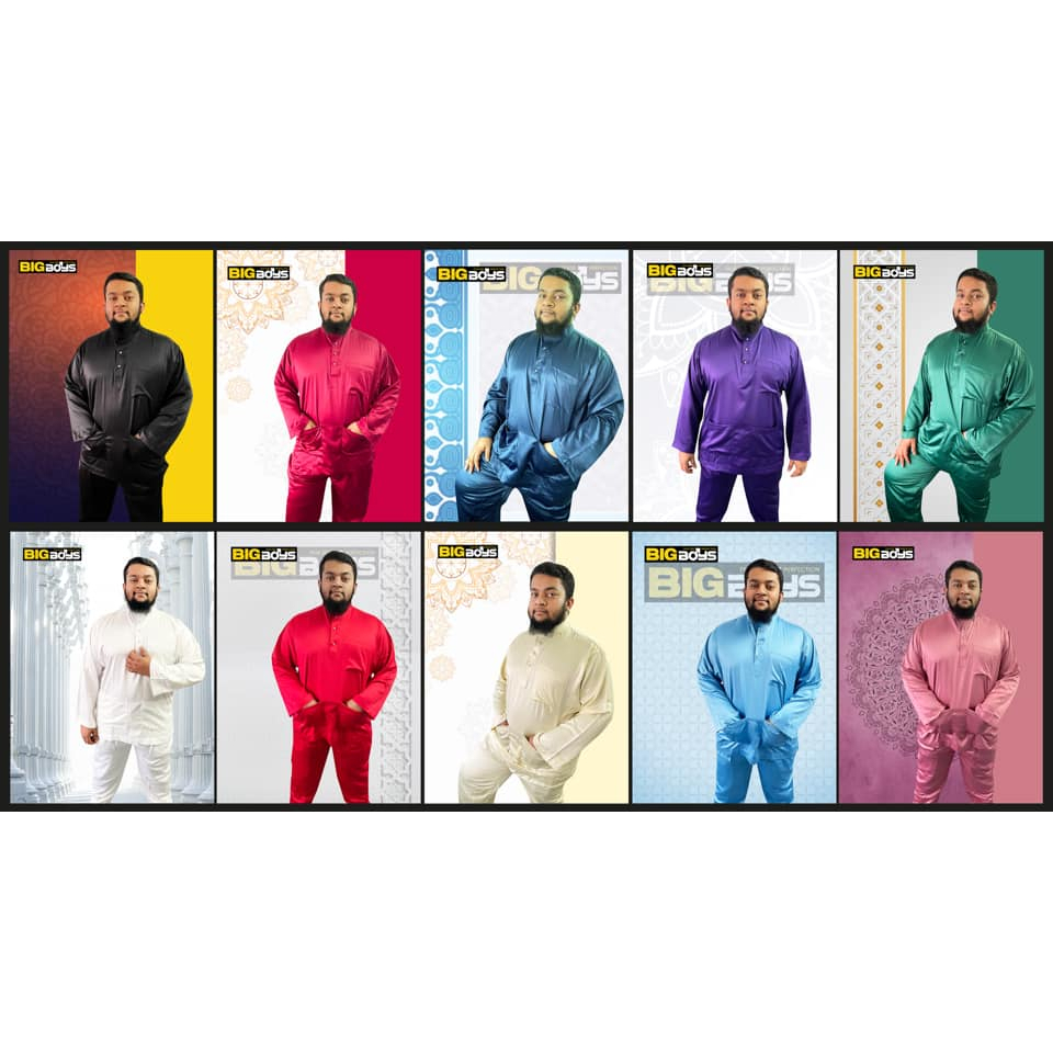 PLUS SIZE BAJU MELAYU SAIZ BESAR SIZE [2XL-9XL] BODY 50-78 INCHES
