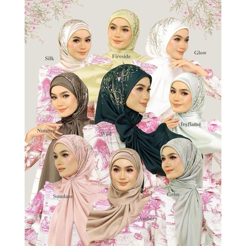 Jardin COLLECTION BY THE HIJAB CO MATTE SILK ZUHAIR RAYA COLLECTION 2024
