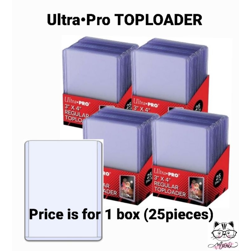 การ์ดโปเกมอน TCG: Ultra Pro Toploader 1 กล่อง (25 ชิ้น) 3X4 Regular Toploader 35PT Card Holder Clear