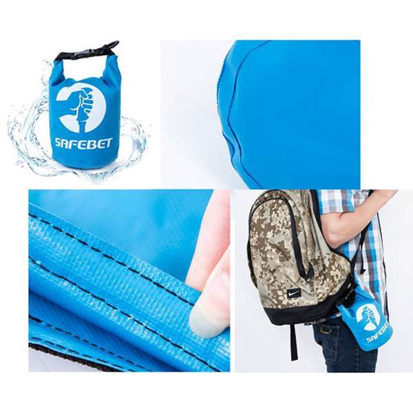 2LPVC Ocean Pack Mobile Waterproof Shoulder Ocean Dry Bag Hiking Fishing Camping