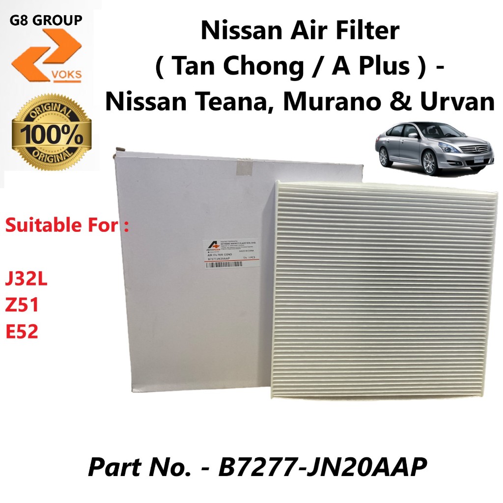 Nissan Air Cond Filter ( Tan Chong / A Plus ) - Nissan Teana, Murano & Elgrand ( B7277-JN20AAP ) J32