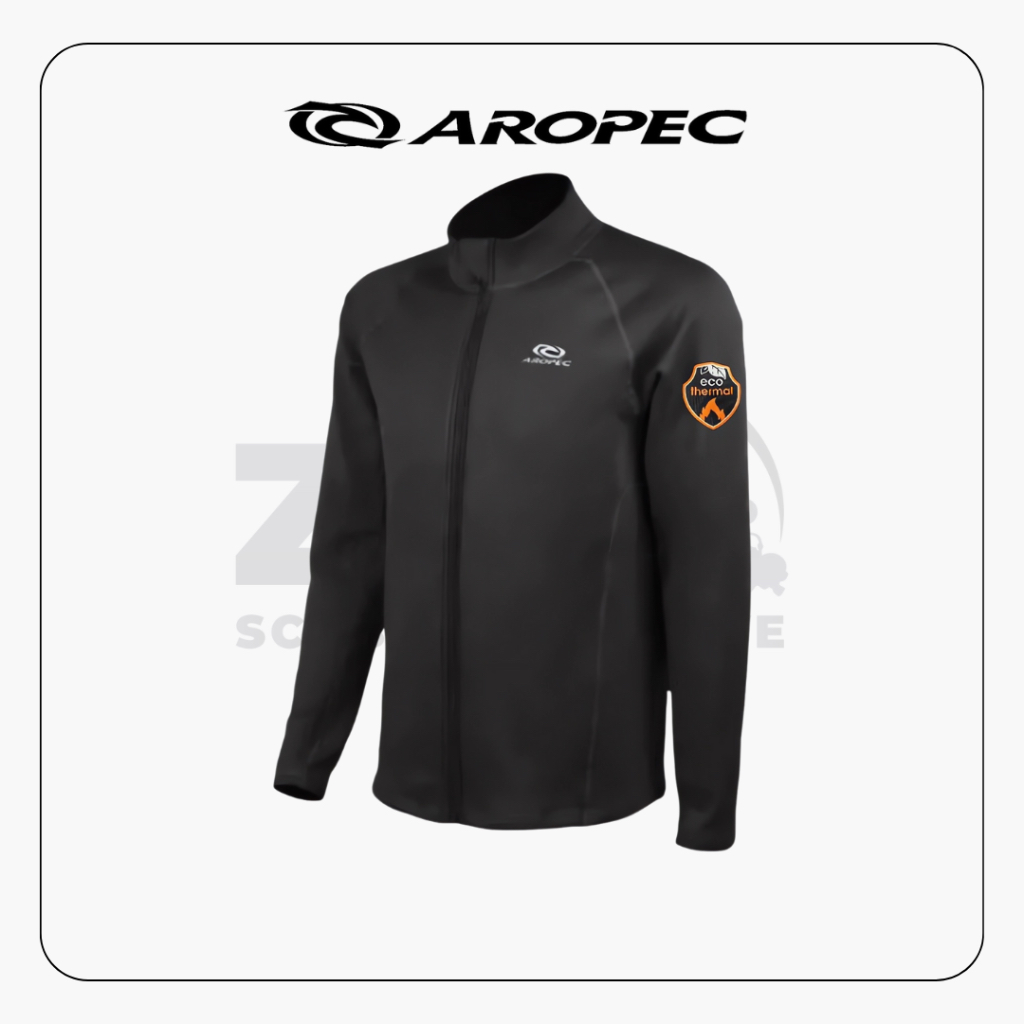 Aropec Eco Thermal Zipper Wetsuit Jacket Unisex ขนแกะคุณภาพสูง ราคา ถูกที่สุด ดีลบีเคเค แกลเลอรีภาพที่ 2