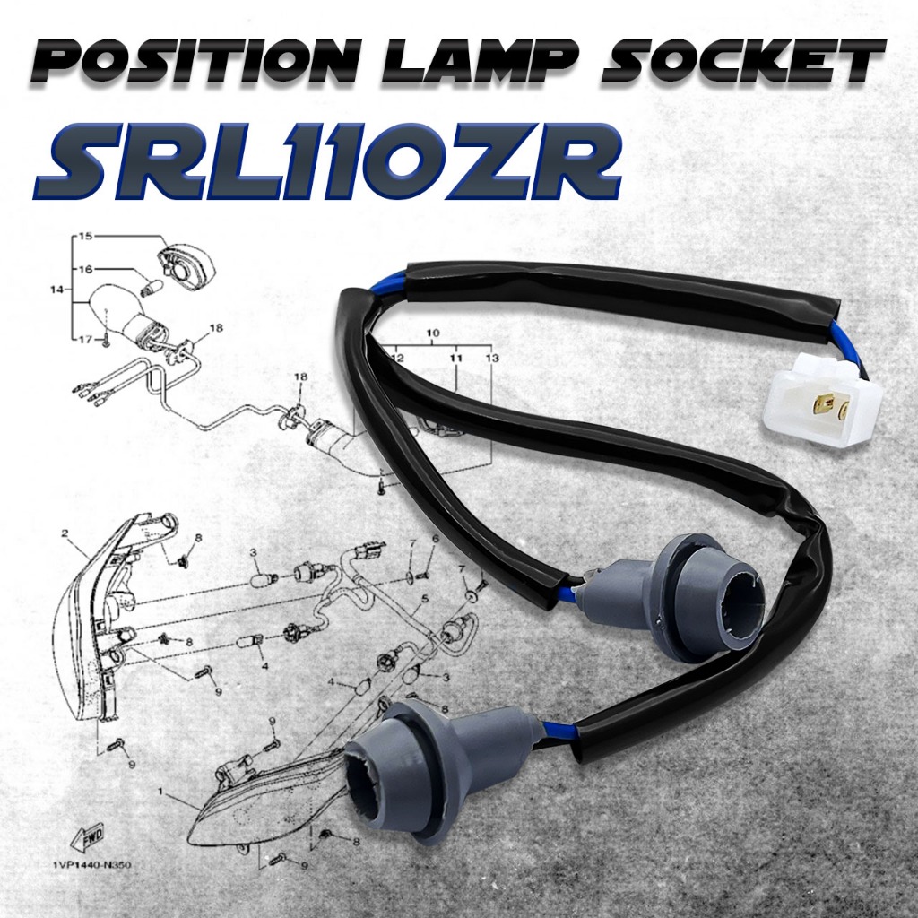 ซ็อกเก็ตโคมไฟ SRL110 ZR SRLZR LAGENDA ZR POSITION LAMP LAMPU SOCKET PILOT LAMP SOKET