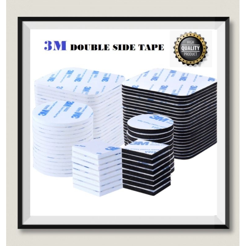 (10 ชิ้น) 3M กาวสองหน้าโฟมสีขาว Eva Strong Tape Sticky Strong เทปโฟม Strong Pad