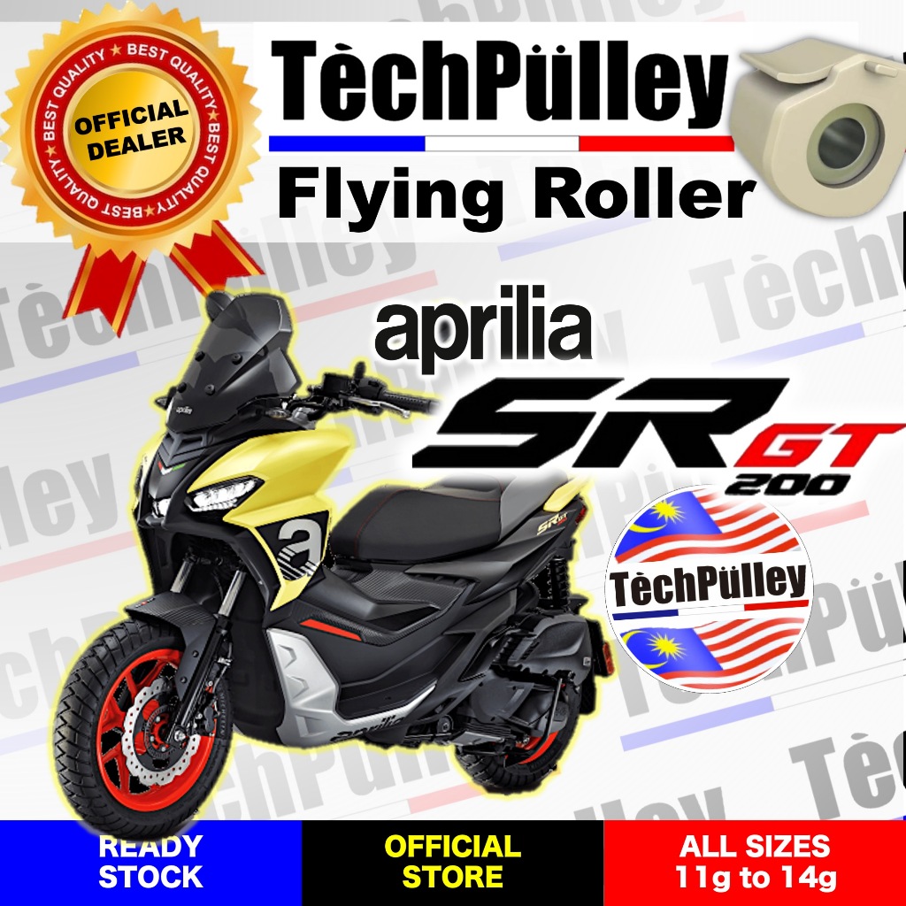 Techpuly ลูกกลิ้งสกู๊ตเตอร์สําหรับ Aprilia SR GT 200 SRGT 200 SRGT200 SR GT200 Tech Pulley