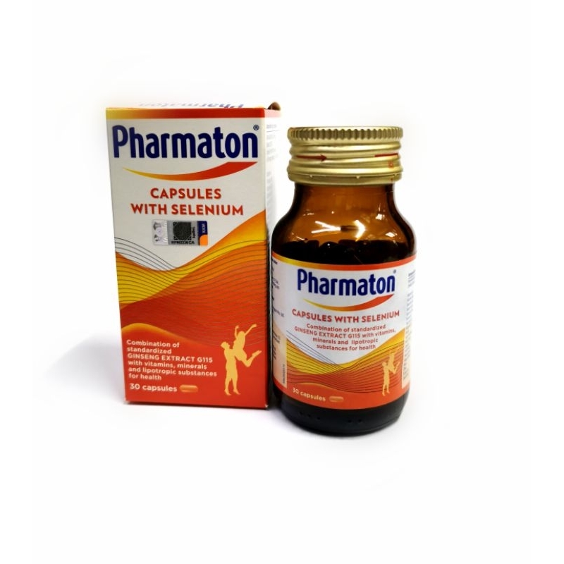 Pharmaton capsules with Selenium แคปซูล 30cap (Exp 03/2025)