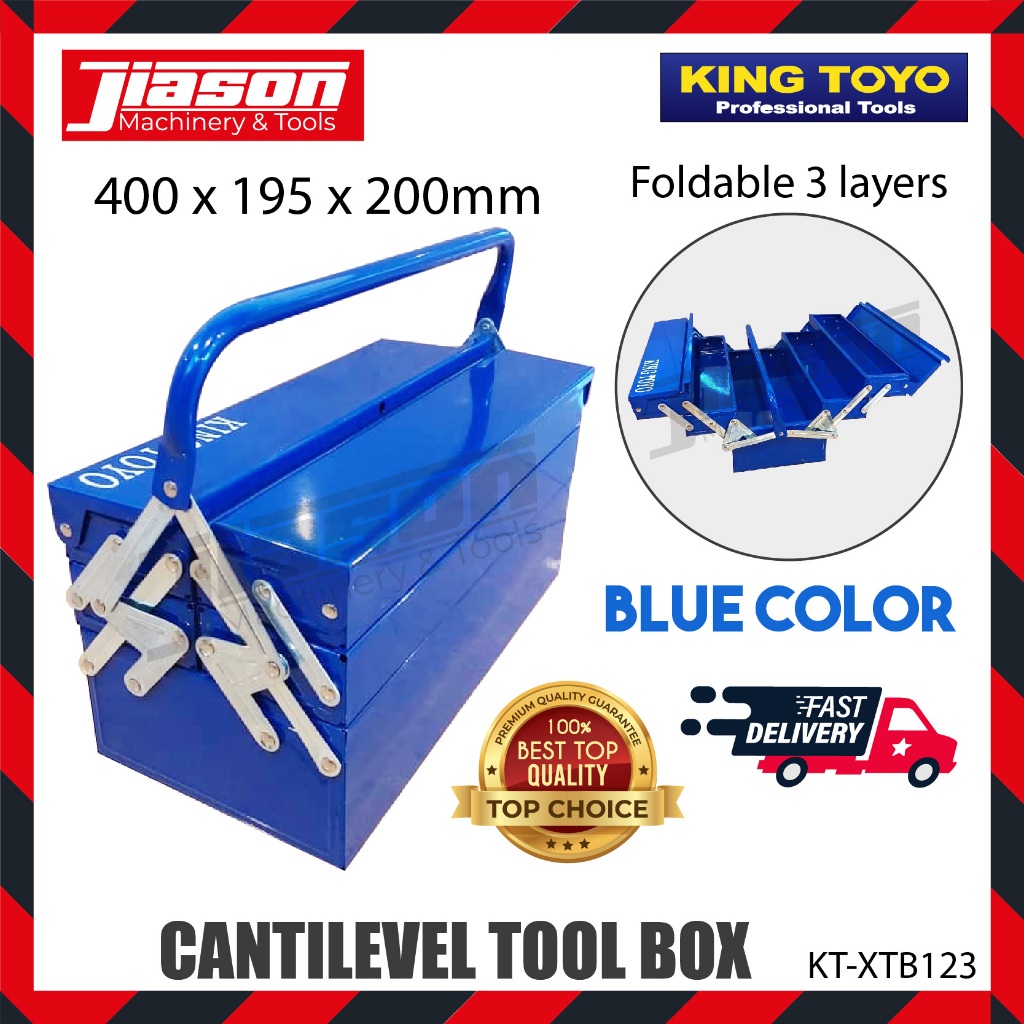 KING TOYO KT-XTB123 กล่องเครื่องมือ Cantile 3 ชั้น