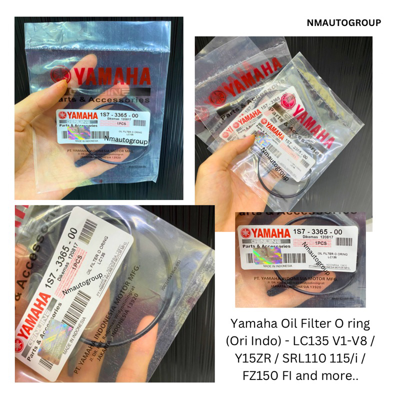 YAMAHA กรองน้ํามัน O Ring Assy - LC135 V1-V6 4S 5S / Y15ZR V1 V2 / SRL115 / 115 FI / FZ150 FI