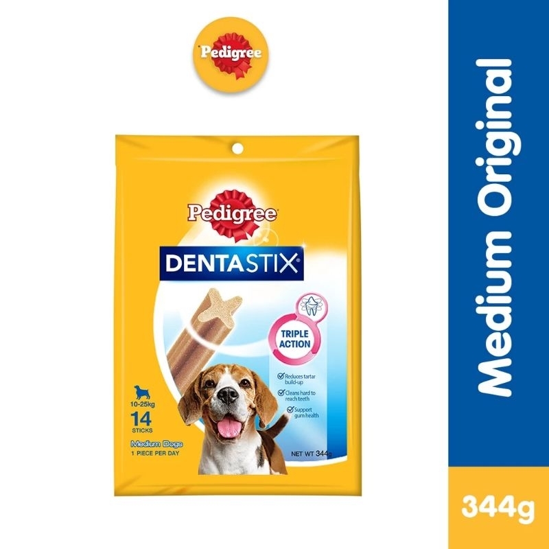 PEDIGREE Dentastix ขนมสุนัขขนาดกลาง Flavour (344g)