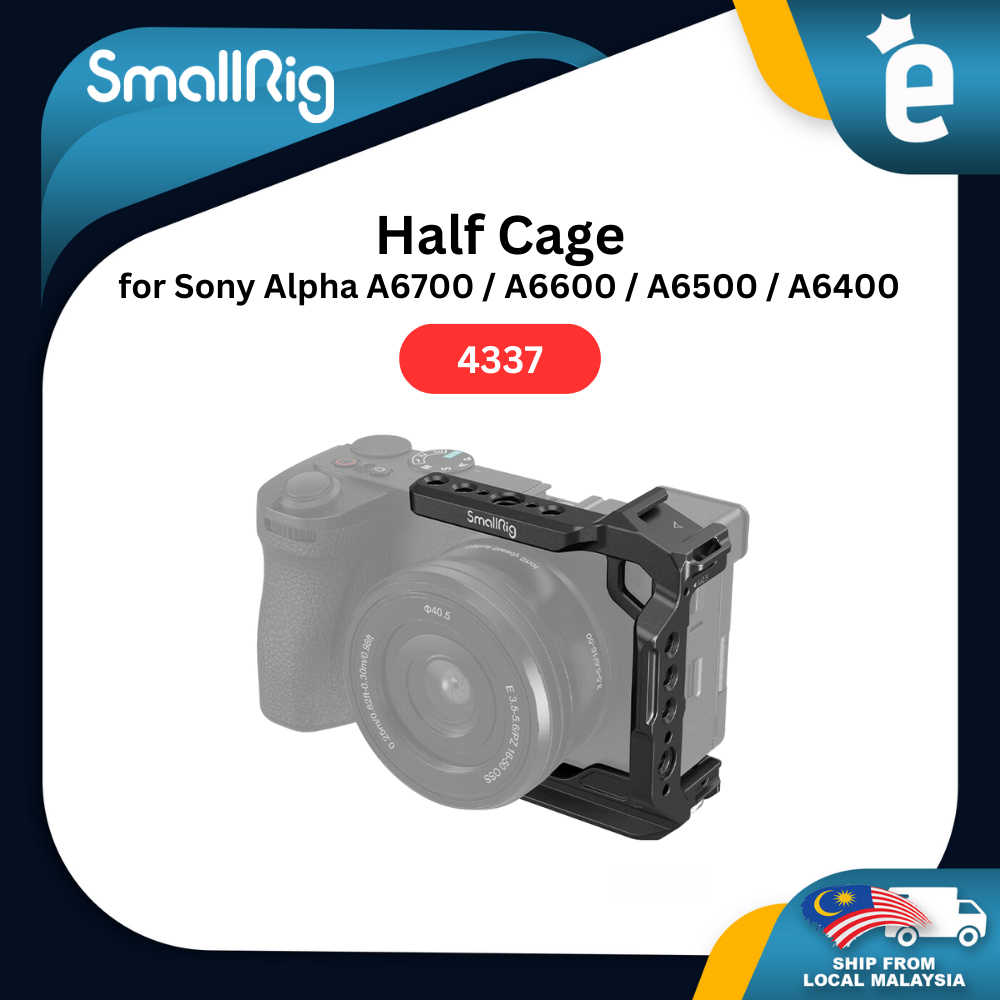 Smallrig กรงครึ่ง สําหรับ Sony Alpha A6700 A6600 A6500 A6400 (4337)
