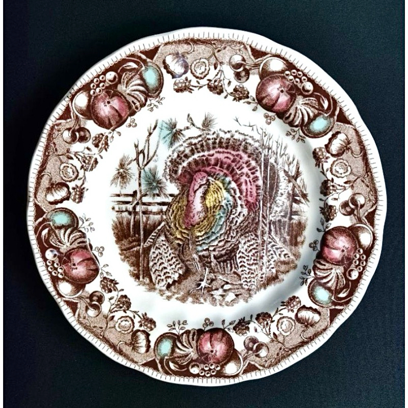 ขนมและจานอาหารค่ํา Johnson Brothers His Majesty จําหน่ายแยก