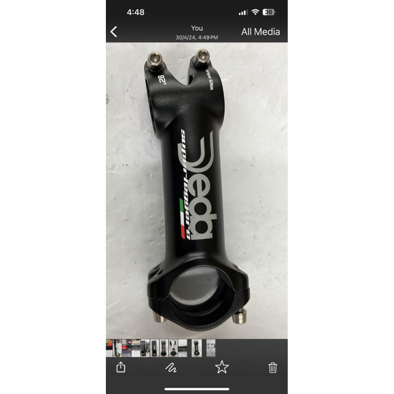 ก้าน Deda Superleggero POB blk over blk 110mm