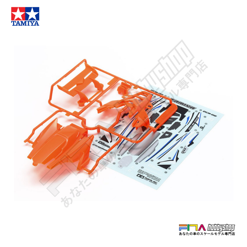 Tamiya 95511 Mini 4WD DCR-02 Body Parts Set (สีส้มเรืองแสง)