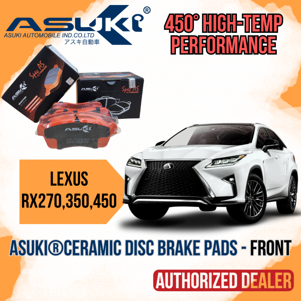 Lexus RX200T RX270 RX350 RX450H NX200 NX200T NX300H - ASUKI ผ้าเบรกเซรามิก - Depan/ชุดหน้า