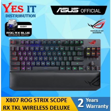 ASUS X901 ROG Strix Scope II 96 NX Snow Mechanical Tri-Mode Wireless / X807 ROG Strix Scope RX TKL W