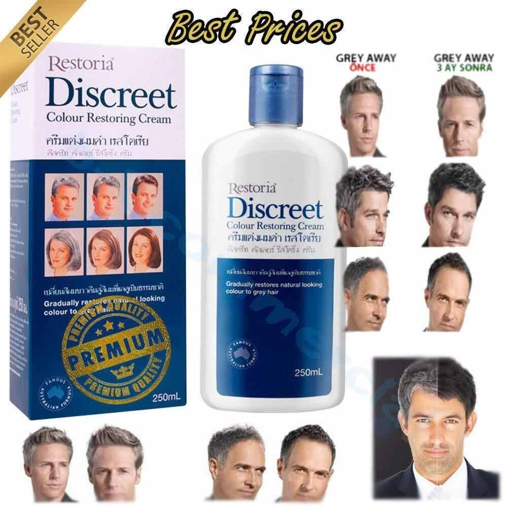 Restoria Discreet Grey Hair Color Restoring Cream Treatment Unisex 250g