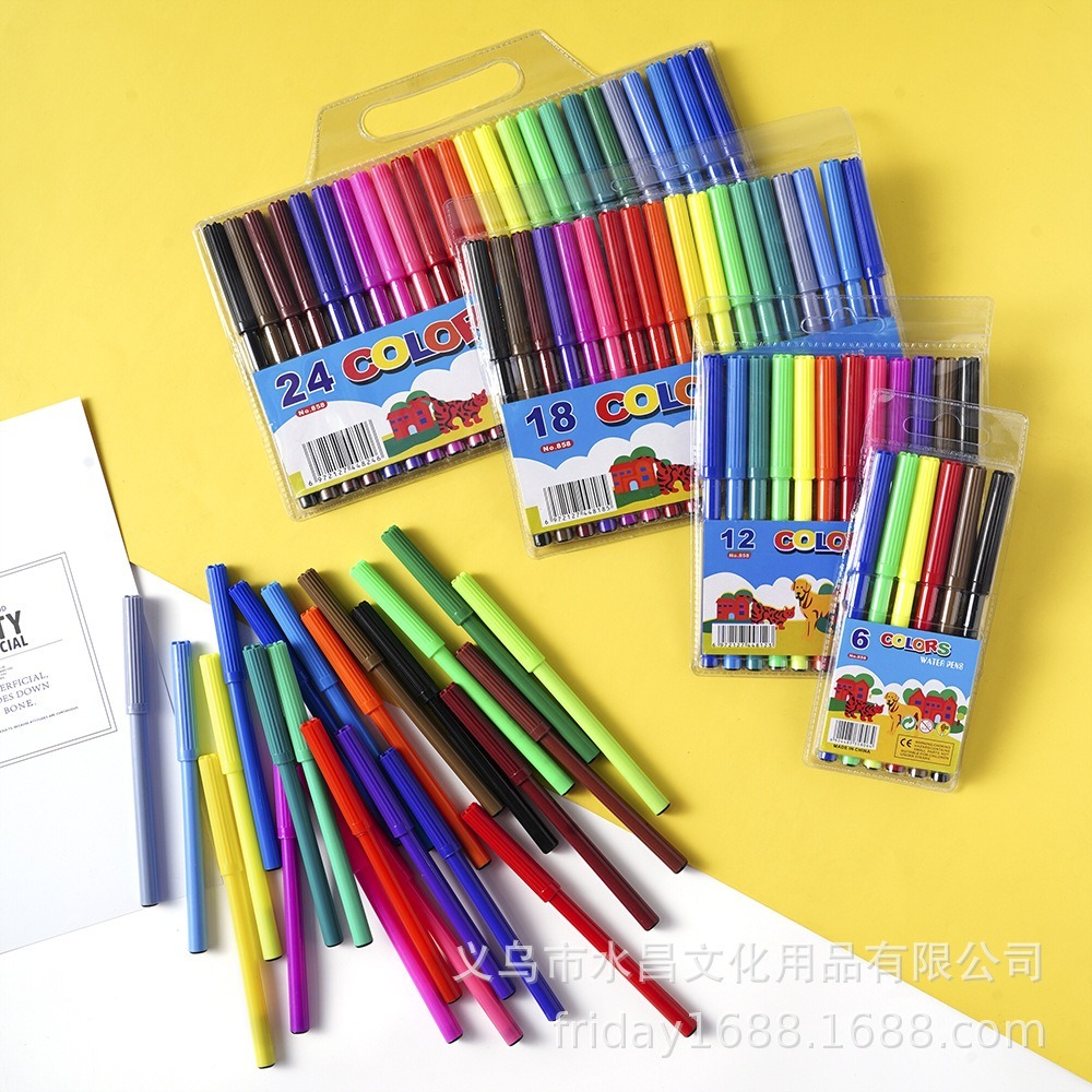 [ MAGIC COLOUR PEN ] NON TOXIC WASHABLE MAGIC COLOUR PEN SET ( ชุด 12 24 )