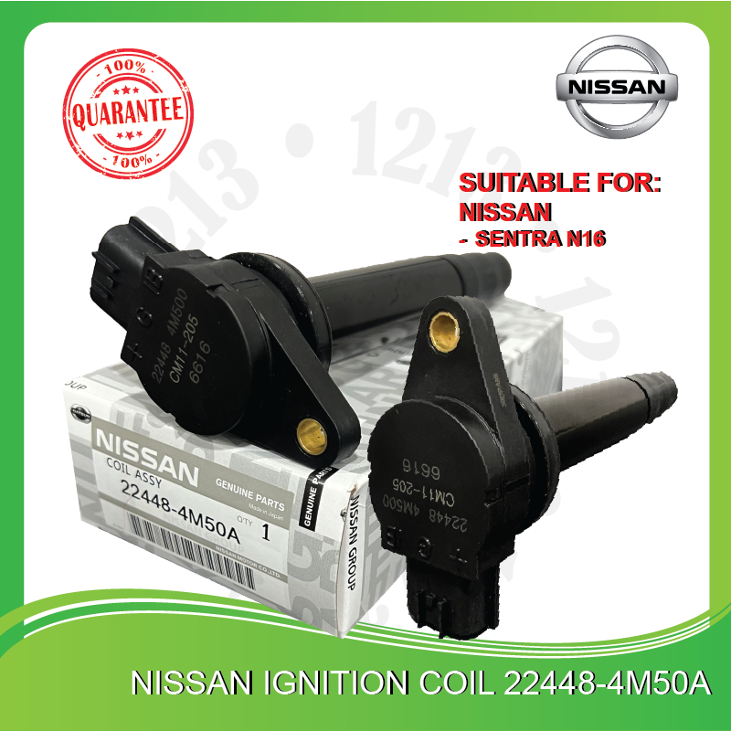 NISSAN IGNITION COIL 22448-4M50A สําหรับ SENTRA N16 1.5 1.6 1.8 PLUG COIL