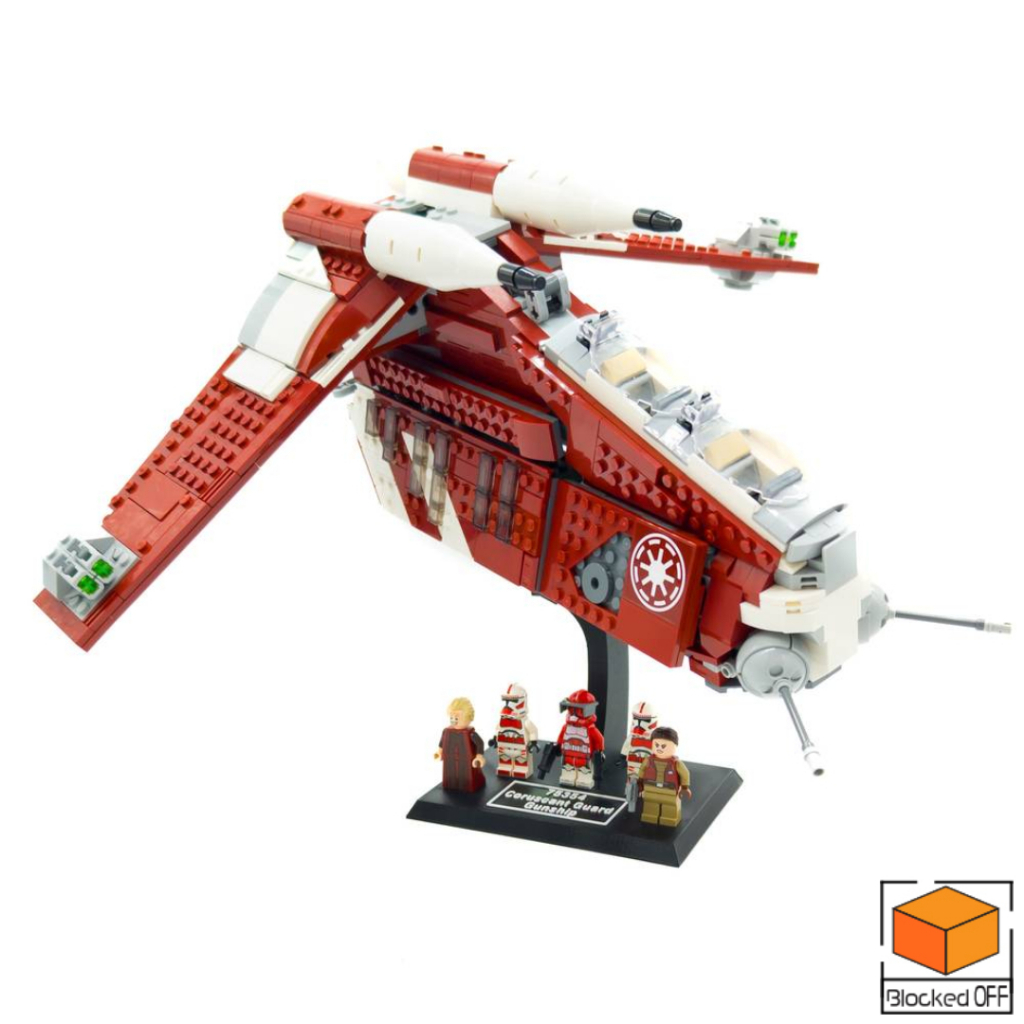 ขาตั้งจอแสดงผลสําหรับ Lego Star Wars Coruscant Guard Gunship (75354)