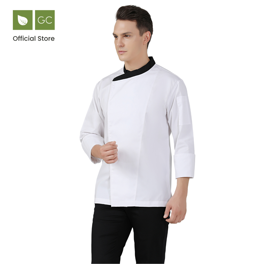 เสื้อเชฟสีขาว แขนยาว รุ่น Caper