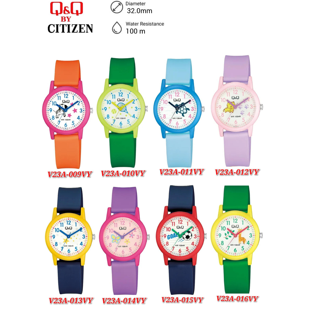 นาฬิกา Q&Q โดย Citizen Analog Kids Watch V23A .