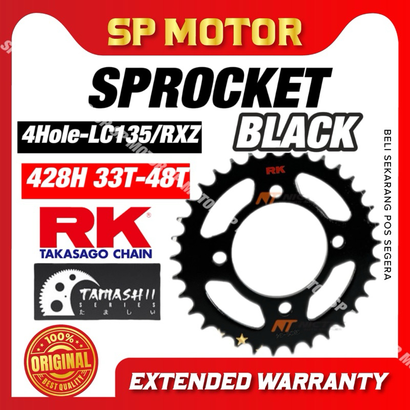 RK TAMASHII SpROCKET 428 RXZ LC135 Y125ZR LAGENDA 110 RK PREMIUM SPROCKET JAPAN