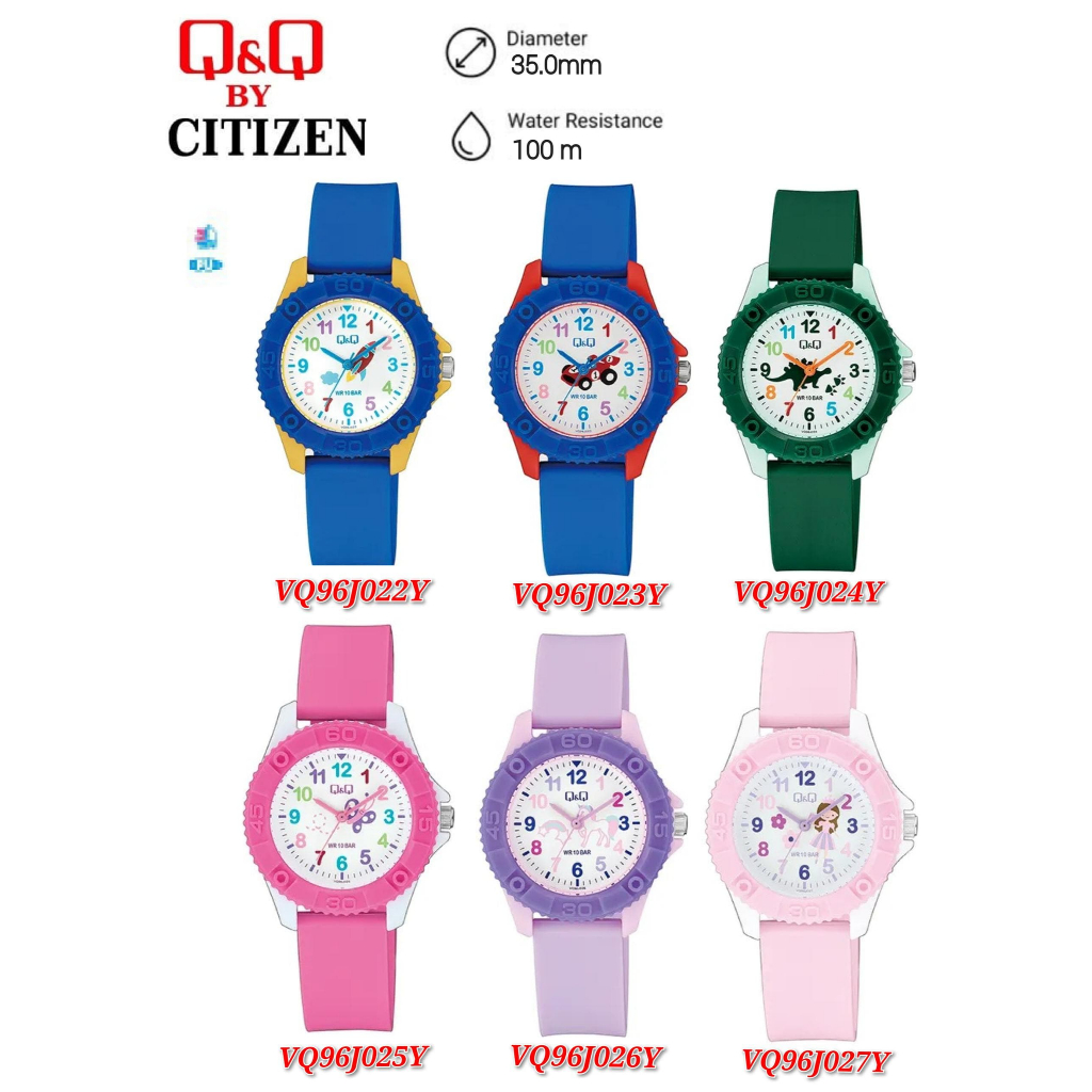 Q&Q by Citizen Kids Resin Analogue Watch VQ96