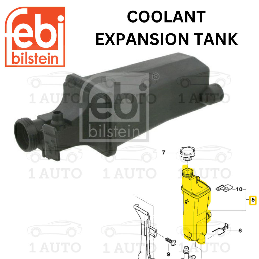 FEBI GERMANY COOLANT EXPANSION TANK BMW E46 M43 318i 1.9 E53 3.0d M57 ดีเซล