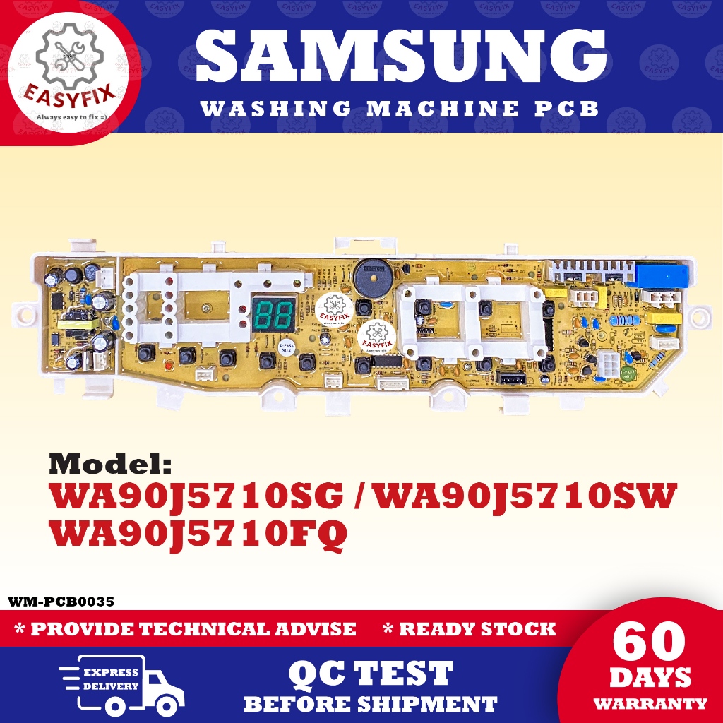 WA90J5710FQ / WA90J5710SG WA90J5710SW SAMSUNG เครื่องซักผ้า PCB CONTROL BOARD WA90J5710 Mlz3 /