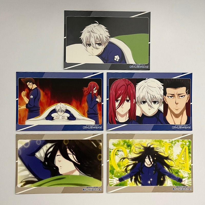 Blue Lock Movic official postcard Nagi Seishiro Hyoma Chigiri Barou Shouei Aryu bluelock สินค้าญี่ปุ