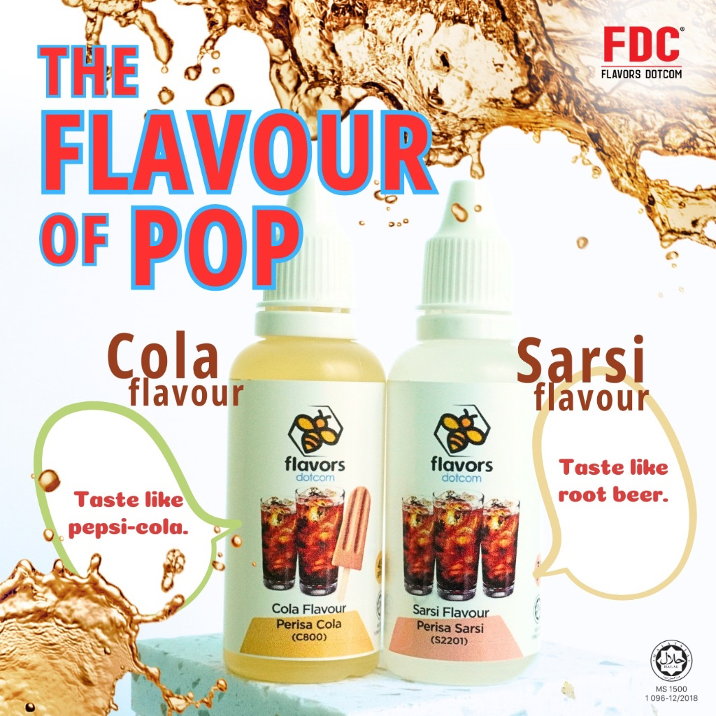 [HALAL] อาหาร Dotcom Flavouring - Cola Flavour/ Sarsi Flavour