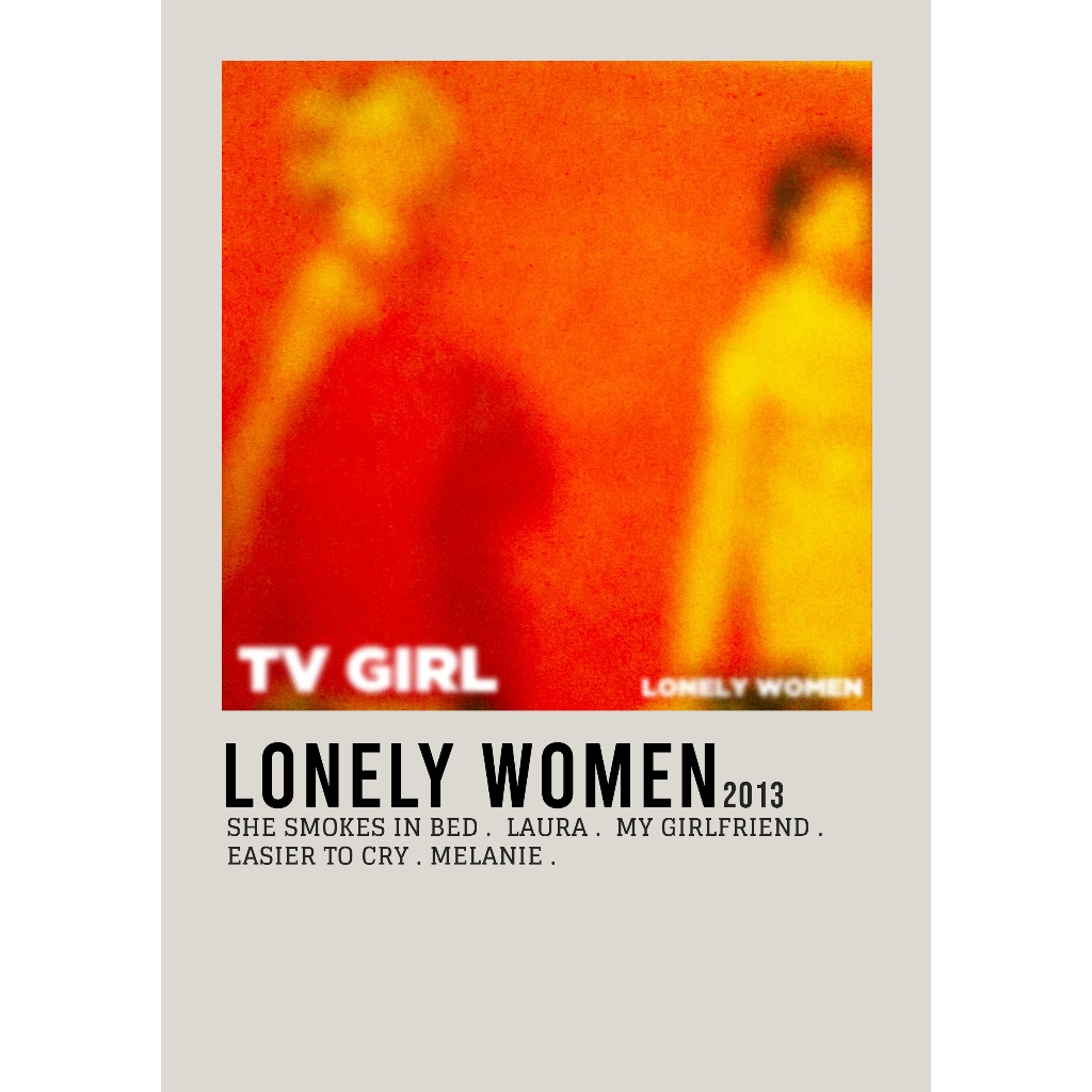 ปกโปสเตอร์ อัลบั้ม Lonely Women โดย TV Girl สําหรับห้อง/ผนัง