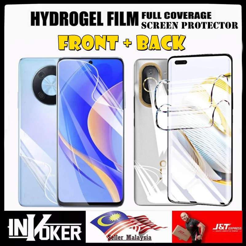 Huawei Nova 10 SE / Nova 10 Pro / Nova 10z / Nova Y91 Y90 Y72 Y71 Y70 / ตัวป้องกันหน้าจอไฮโดรเจลด้าน