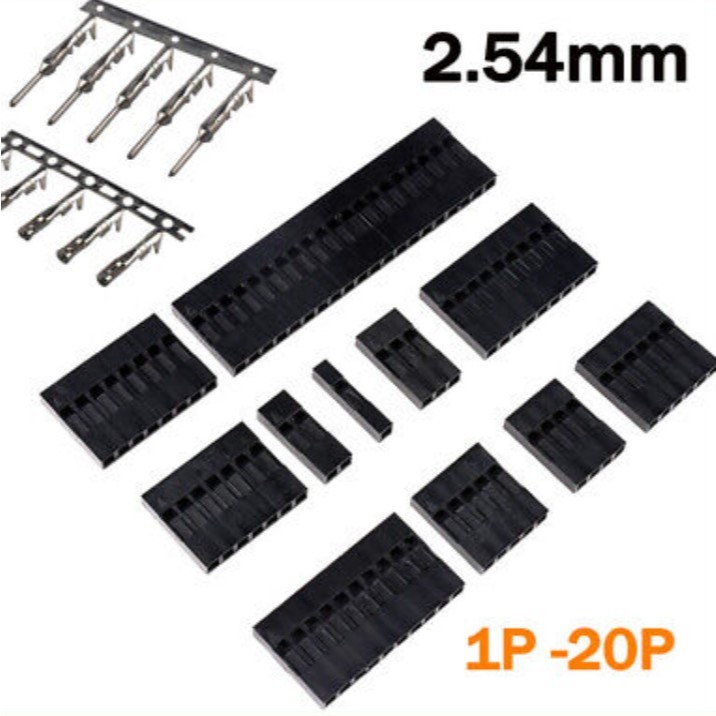 Dupont Head Connector Dupont Housing 2.54mm Pitch 1P to 20P Dupont Wire Terminal Housing Dupont Conn