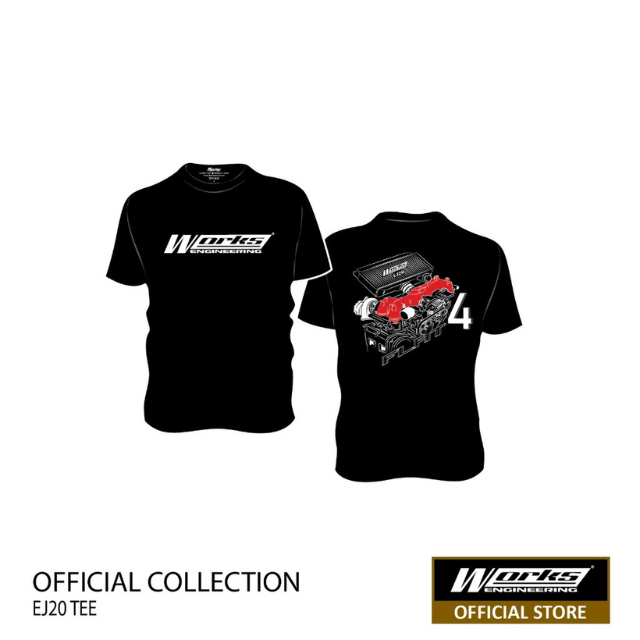 ทํางานวิศวกรรม Subaru Impreza EJ20 Engine Tee เสื้อยืดคอกลมไมโครไฟเบอร์ UNISEX