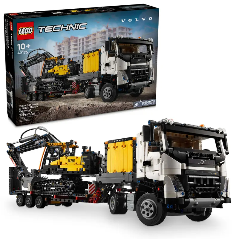 [Bricks Concept] LEGO 42175 Volvo FMX Truck & EC230 Electric Excavator -