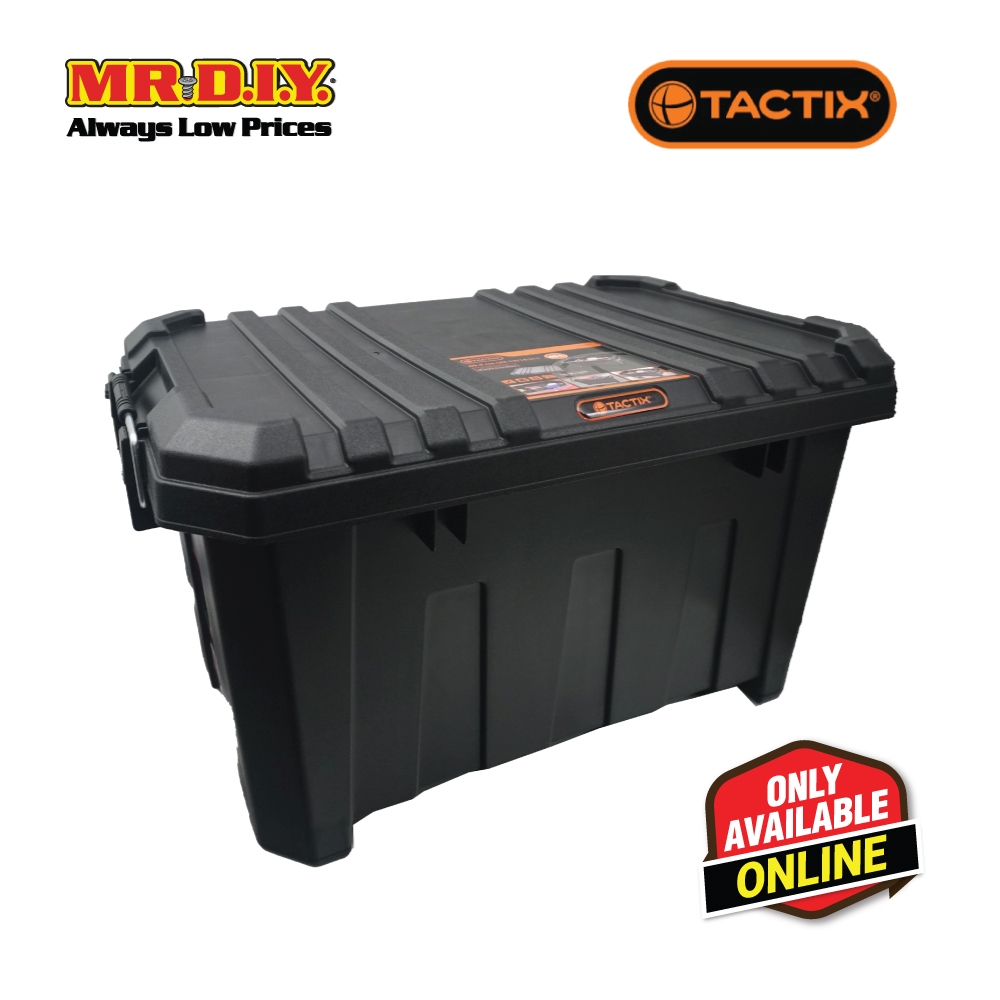 TACTIX Heavy-Duty Storage Container กล่องเครื่องมือพลาสติก Organizer 320502 (45L) (60.5 x 38.3 x 32.