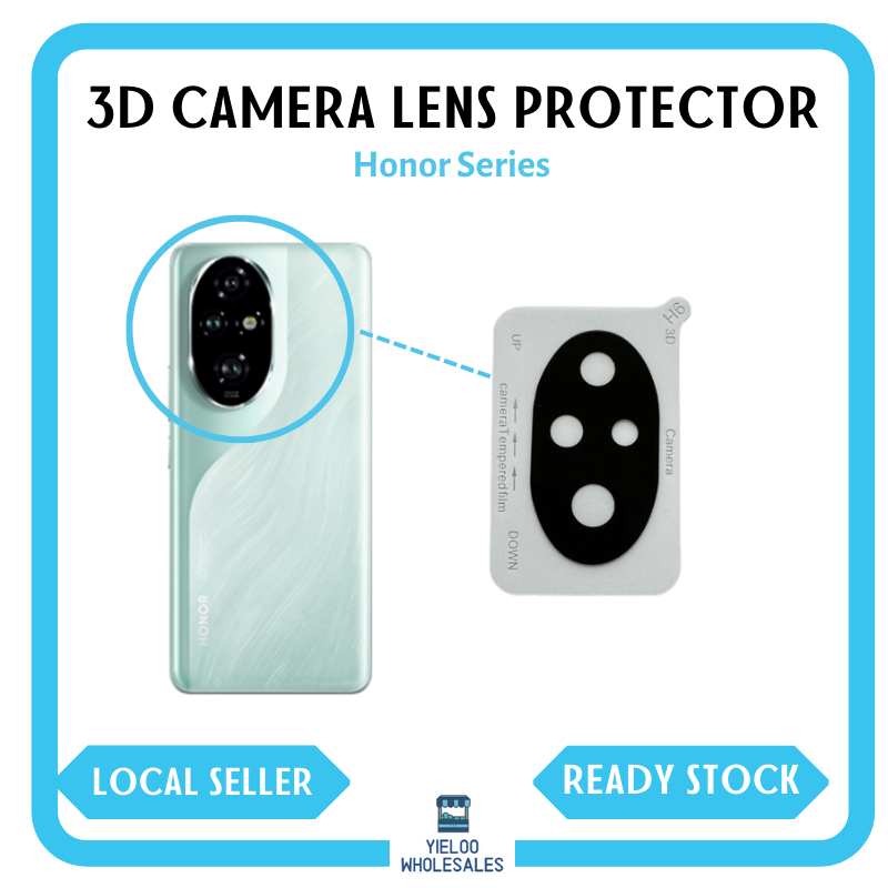 Honor 3D เลนส์กล้องฟิล์มป้องกันกระจกสําหรับ 200/200 Pro/200 Lite/X7c/X9c/Magic7Pro/400Lite/400Pro