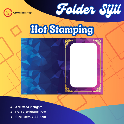 CERTIFICATE FOLDER/FOLDER SIJIL พร้อมประทับตราร้อน