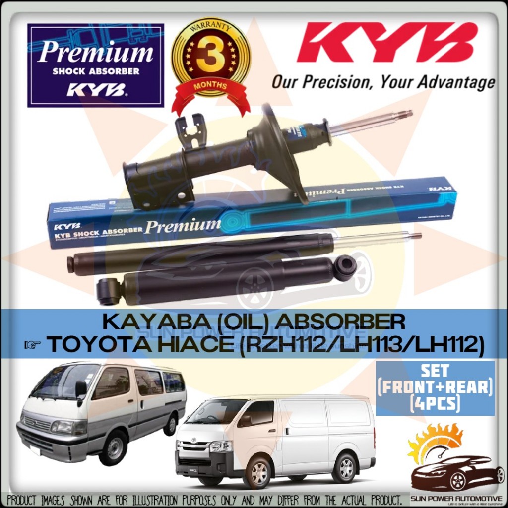 KAYABA KYB PREMIUM Toyota HIACE RZH112 / LH113 / LH112 โช้คอัพน้ํามัน ( ชุดหลังด้านหน้า )