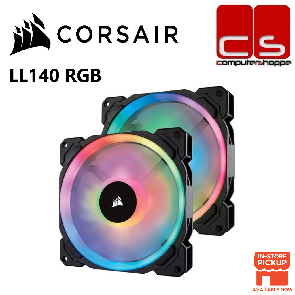 Corsair LL140 RGB 140 มม. Dual Light Loop RGB LED PWM Fan - เดี่ยว/คู่