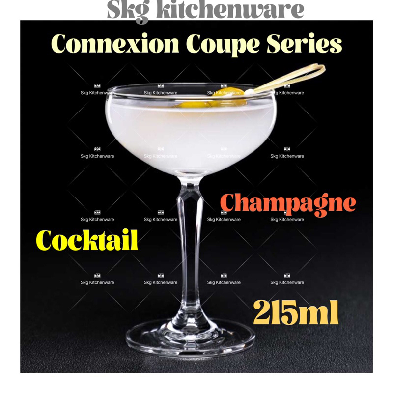 Ocean 527S07/215ML CONNEXION COUPE SERIES CHAMPAGNE WINE GLASS GELAS CHAMPAGNE GELAS BIR KACA glasse