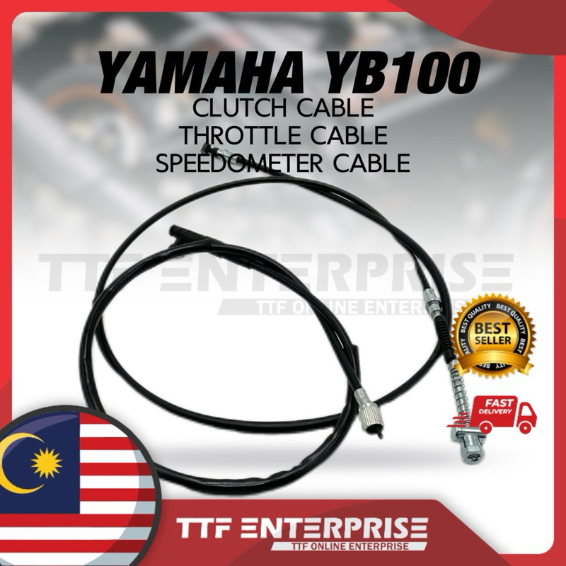 YAMAHA YB100 CLUTCH CABLE / สาย SPEEDOMETER / สาย THROTTLE สายคลัตช์ สายน้ํามัน เมตร YB100 YB 100