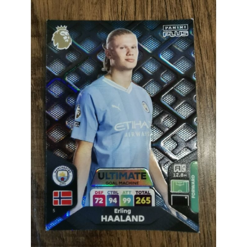 Panini Plus Premier League Adrenalyn XL 2024 การ์ดอัลติเมท Erling Haaland