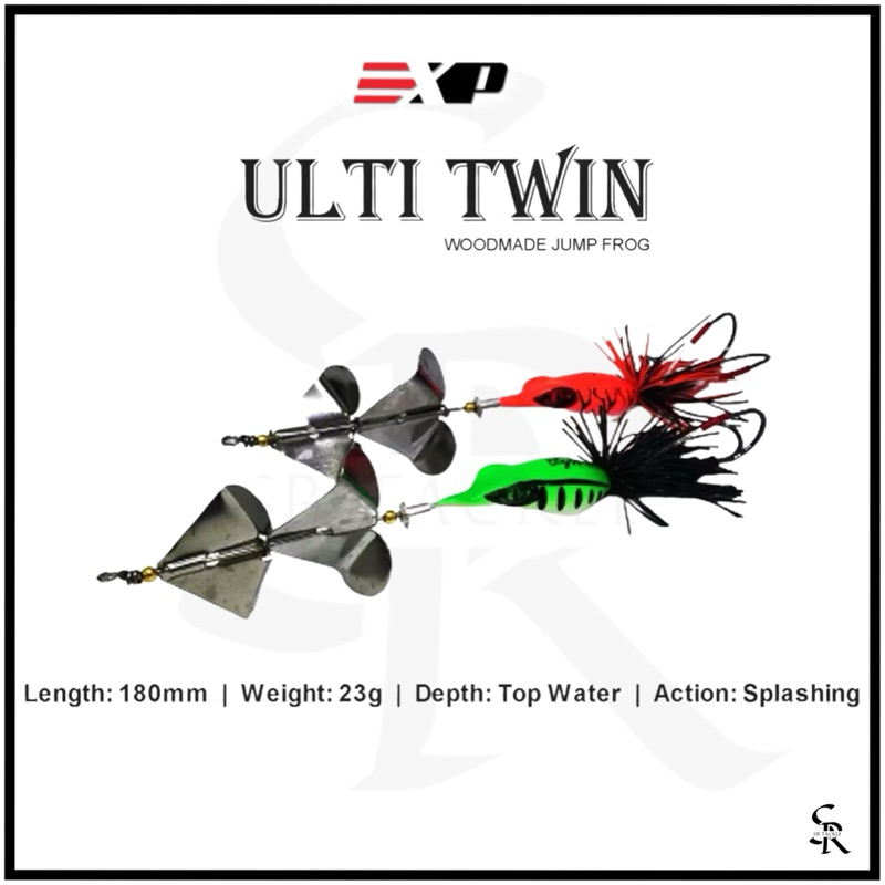 EXP Ulti Twin Slash เหยื่อ ULTIMATE เหยื่อตกปลาช่อนสําหรับ Toman Haruan Bujuk Buzz เหยื่อ