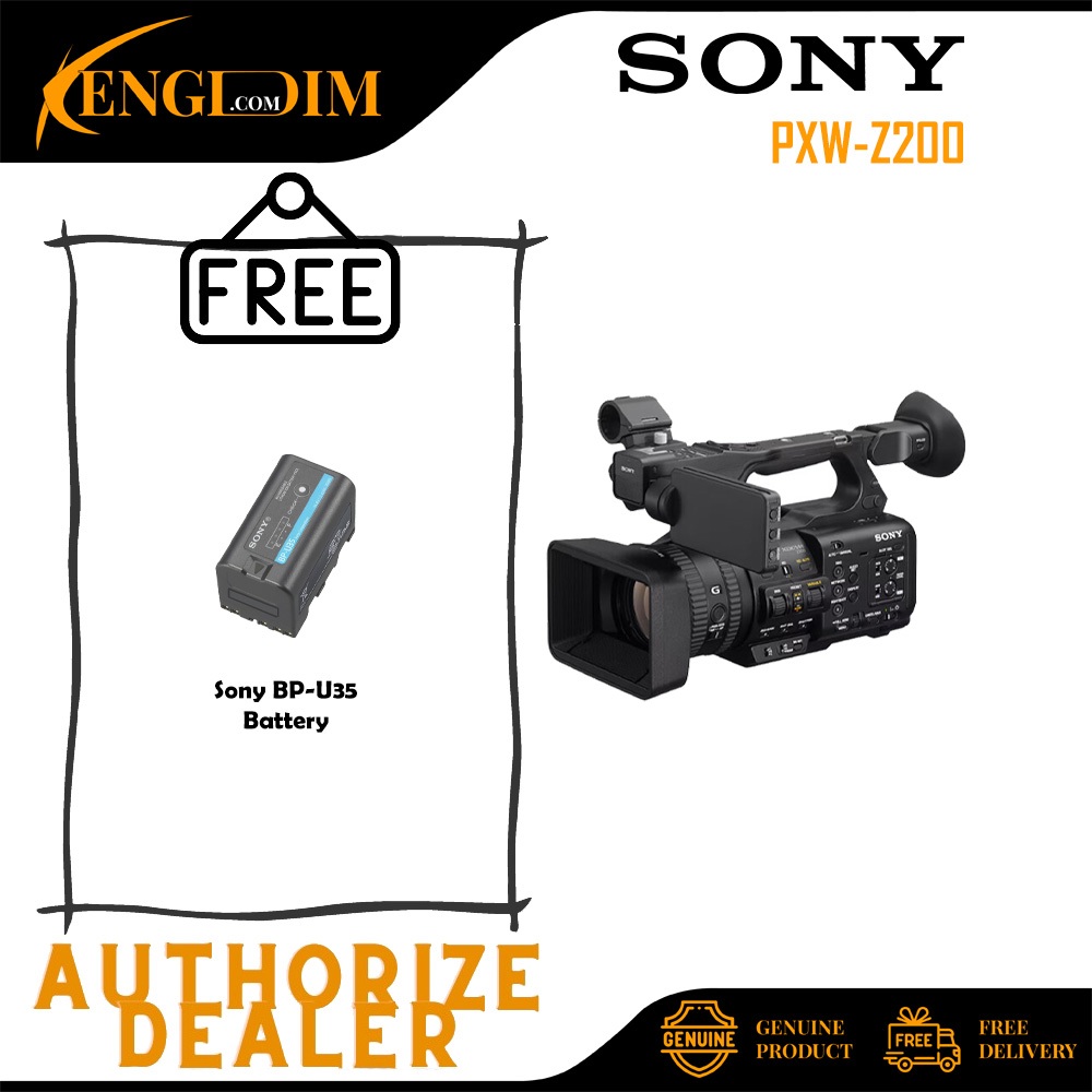 Sony PXW-Z200 4K 1" CMOS Sensor XDCAM Camcorder