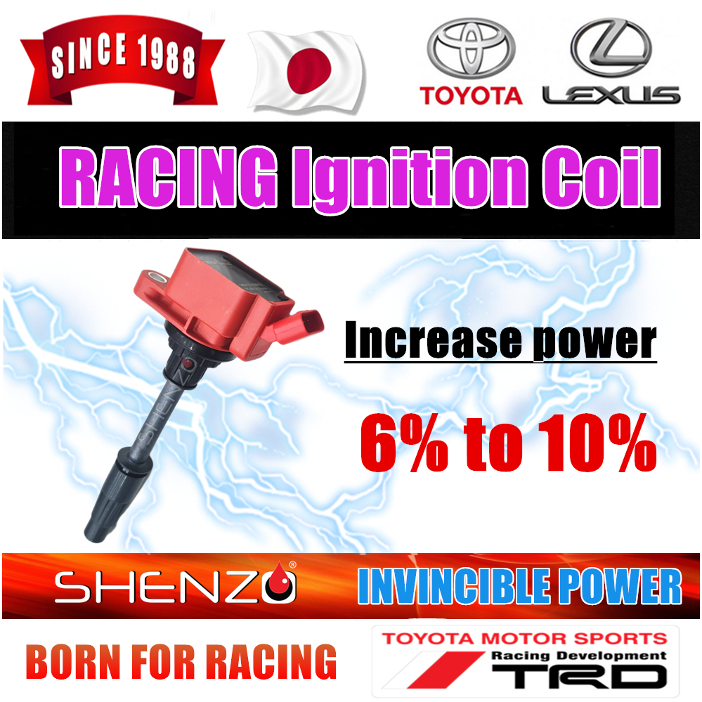 TOYOTA HARRIER คอยล์จุดระเบิด BIG HEAD ZSU60 ZSU65 JAPAN Racing RAV 4 ZSA42 ZSA44 90919 02252 02258